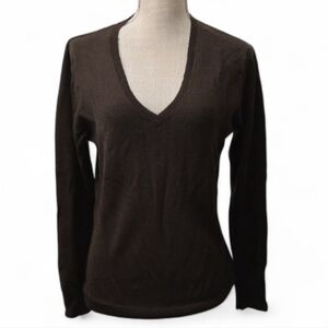 Old Navy Dark Brown V-Neck Sweater